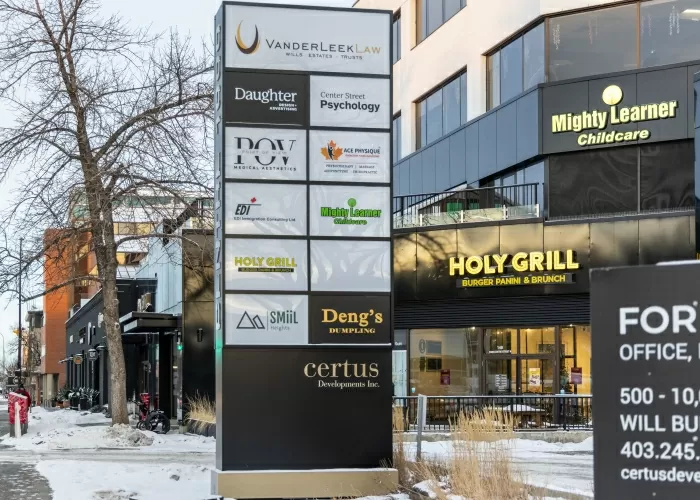 Clinic-exterior-sign-01-Ace-Physique-Calgary-AB
